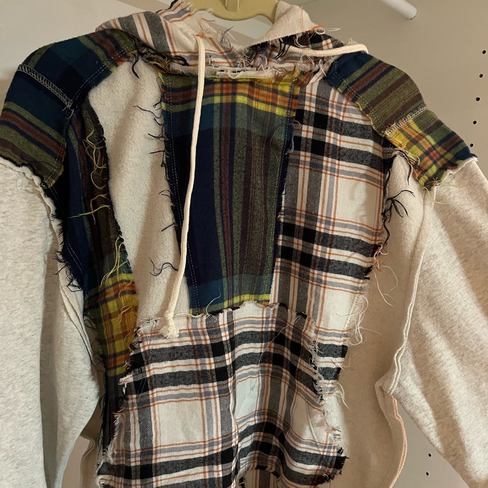 patchwork hoodie
